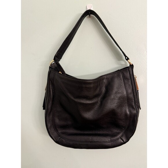 Michael Kors Julia Convertable Medium Shoulder Hobo Bag Black Leather - Picture 4 of 7